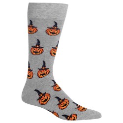 HotSox Mens Jack O Lantern Socks, Sweatshirt Grey Heather, 1 Pair, Mens Shoe 6-12.5 HotSox Mens Jack O Lantern Socks, Sweatshirt Grey Heather, 1 Pair, Mens Shoe 6-12.5
