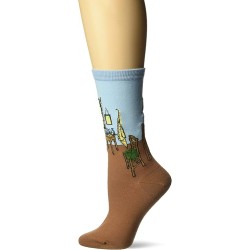 HotSox Womens Bedroom in Aries Socks, Light Blue, 1 Pair, Womens Shoe Size 4-10