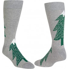 HOTSOX Mens Crew Socks Giant Tree 1 Pair, Grey Heather, Mens 8-12 Shoe