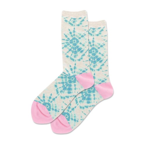 Hotsox Women's Tie Dye Crew Socks 1 Pair, Natural Melange, Women's 9-11 Hotsox Women's Tie Dye Crew Socks 1 Pair, Natural Melange, Women's 9-11