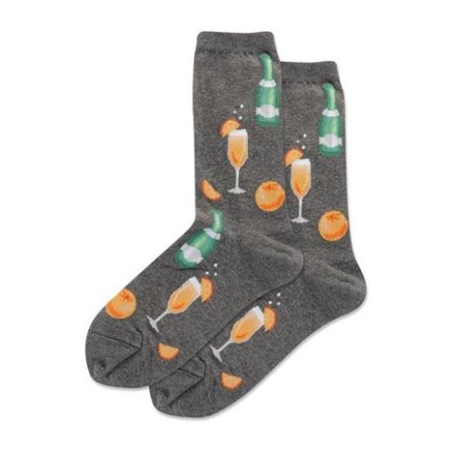 Hotsox Women's Mimosa Crew Socks 1 Pair, Charcoal Heather, Women's 9-11 Hotsox Women's Mimosa Crew Socks 1 Pair, Charcoal Heather, Women's 9-11
