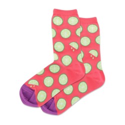 Hotsox Women's Citrus Crew Socks 1 Pair, Hot Pink, Women's 9-11 Hotsox Women's Citrus Crew Socks 1 Pair, Hot Pink, Women's 9-11