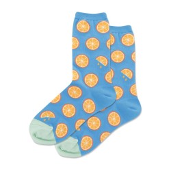 Hotsox Women's Citrus Crew Socks 1 Pair, Turquoise, Women's 9-11 Hotsox Women's Citrus Crew Socks 1 Pair, Turquoise, Women's 9-11