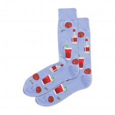 Hotsox Men's Bloody Mary Crew Socks 1 Pair, Periwinkle, Men's 10-13