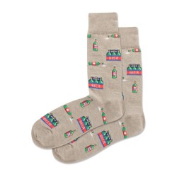 Hotsox Men's Six Pack Crew Socks 1 Pair, Hemp Heather, Men's 10-13 Hotsox Men's Six Pack Crew Socks 1 Pair, Hemp Heather, Men's 10-13