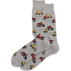 Hot Sox Men's ATV Crew Sock 1 Pair, Grey Heather, Men's 10-13 Hot Sox Men's ATV Crew Sock 1 Pair, Grey Heather, Men's 10-13