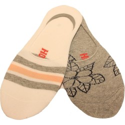 Hot Sox Women's Floral Sneaker Liner Sock 2 Pair, Grey Heather, Women's 9-11 Hot Sox Women's Floral Sneaker Liner Sock 2 Pair, Grey Heather, Women's 9-11