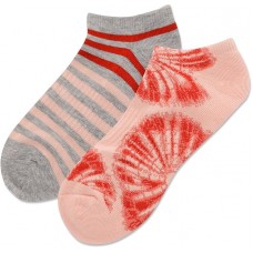 Hot Sox Women's Knit Tie Dye Low Cut Sock 2 Pair, Blush, Women's 9-11