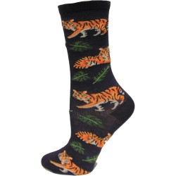 Hot Sox Kid's Tiger Crew Socks 1 Pair, Navy, Medium/Large Hot Sox Kid's Tiger Crew Socks 1 Pair, Navy, Medium/Large