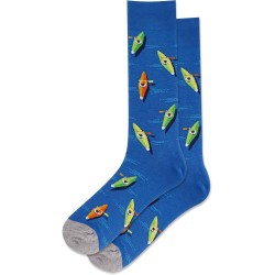 Hot Sox Men's Kayak Crew Socks 1 Pair, Dark Blue, Men's 10-13 Shoe Hot Sox Men's Kayak Crew Socks 1 Pair, Dark Blue, Men's 10-13 Shoe