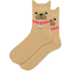 Hot Sox Women's French Bulldog Anklet Socks 1 Pair, Tan, Women's 9-11 Shoe Hot Sox Women's French Bulldog Anklet Socks 1 Pair, Tan, Women's 9-11 Shoe
