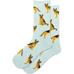 Hot Sox Women's German Shepherd Crew Socks 1 Pair, Mint Melange, Women's 9-11 Shoe Hot Sox Women's German Shepherd Crew Socks 1 Pair, Mint Melange, Women's 9-11 Shoe