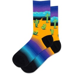 Hot Sox Women's Desert Scenic Crew Socks 1 Pair, Dark Blue, Women's 9-11 Shoe