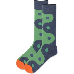 HotSox Men's Yin Yang Socks 1 Pair, Denim Heather, Men's 10-13 Shoe HotSox Men's Yin Yang Socks 1 Pair, Denim Heather, Men's 10-13 Shoe
