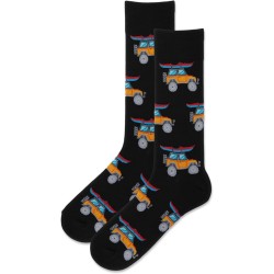 HotSox Men's Off Road Vehicle Socks 1 Pair, Black, Men's 10-13 Shoe