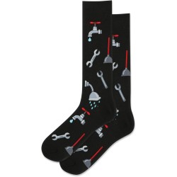 HotSox Men's Plumber Socks 1 Pair, Black, Men's 10-13 Shoe HotSox Men's Plumber Socks 1 Pair, Black, Men's 10-13 Shoe