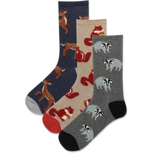 HotSox Women's Fuzzy BadgerBox Socks 3 Pair, Assorted, Women's 9-11 Shoe HotSox Women's Fuzzy BadgerBox Socks 3 Pair, Assorted, Women's 9-11 Shoe