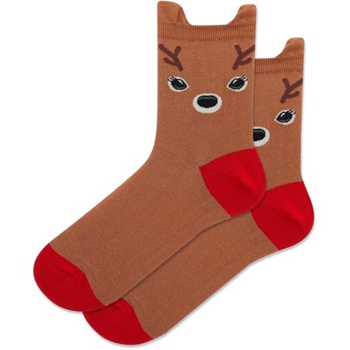 HotSox Women's Reindeer Anklet Socks 1 Pair, Assorted, Women's 9-11 Shoe HotSox Women's Reindeer Anklet Socks 1 Pair, Assorted, Women's 9-11 Shoe