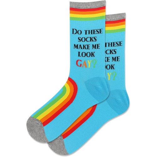 Hot Sox Women's Do These Socks Crew Socks 1 Pair, Light Turquoise, Women's 9-11 Shoe Hot Sox Women's Do These Socks Crew Socks 1 Pair, Light Turquoise, Women's 9-11 Shoe