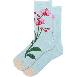 Hot Sox Women's Orchid Crew Socks 1 Pair, Mint Heather, Women's 9-11 Shoe Hot Sox Women's Orchid Crew Socks 1 Pair, Mint Heather, Women's 9-11 Shoe