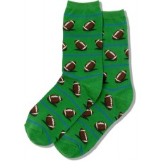 Hot Sox Women's Football Socks 1 Pair, Green, Women's 4-10