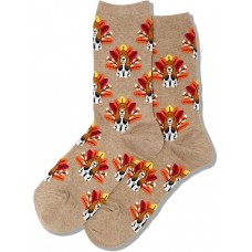 Hot Sox Women's Turkey Dog Socks 1 Pair, Hemp Heather, Women's 4-10