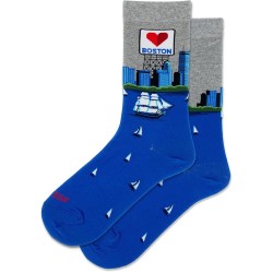 Hot Sox Women's Boston Crew Socks 1 Pair, Grey Heather, Women's Shoe 4-10 Hot Sox Women's Boston Crew Socks 1 Pair, Grey Heather, Women's Shoe 4-10