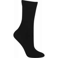 HotSox Womens Silk Blend Trouser Socks, Black, 1 Pair, Womens Shoe 4-10