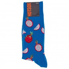 Hot Sox Men's Dragon Fruit Crew Socks 1 Pair, Teal, Men's Shoe 10-13