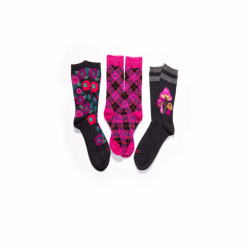 Hot Sox Women's Fuzzy Flowers Crew Socks 1 Pair, Black, Women's 4-10 Shoe Hot Sox Women's Fuzzy Flowers Crew Socks 1 Pair, Black, Women's 4-10 Shoe