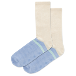 Hot Sox Women's Slipper Color Block Non Skid Crew Socks 1 Pair, Natural Melange, Women's 4-10 Shoe Hot Sox Women's Slipper Color Block Non Skid Crew Socks 1 Pair, Natural Melange, Women's 4-10 Shoe