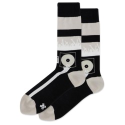 Hot Sox Men's Festival Dj Crew Socks 1 Pair, Black, Men's 6-12 Shoe