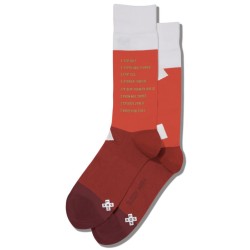 Hot Sox Men's Bloody Mary Crew Socks 1 Pair, Red, Men's 6-12 Shoe Hot Sox Men's Bloody Mary Crew Socks 1 Pair, Red, Men's 6-12 Shoe