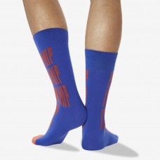 Hot Sox Men's I'M Hip Crew Socks 1 Pair, Blue, Men's 6-12 Shoe