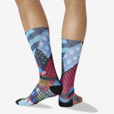 Hot Sox Men's Graffiti Wall Tube Crew Socks 1 Pair, Multicolored, Men's 6-12 Shoe