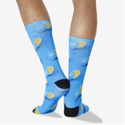 Hot Sox Men's Blue Oranges Tube Crew Socks 1 Pair, Turquoise, Men's 6-12 Shoe Hot Sox Men's Blue Oranges Tube Crew Socks 1 Pair, Turquoise, Men's 6-12 Shoe