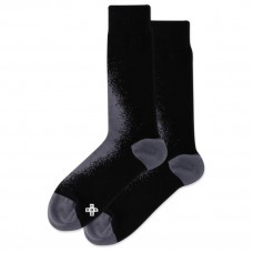 Hot Sox Men's Specks Crew Socks 1 Pair, Black, Men's 6-12 Shoe