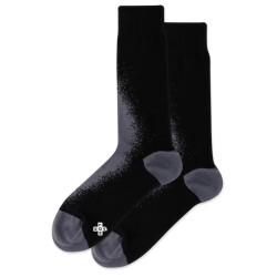Hot Sox Men's Specks Crew Socks 1 Pair, Black, Men's 6-12 Shoe