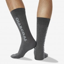 Hot Sox Men's Color Names Crew Socks 1 Pair, Charcoal, Men's 6-12 Shoe