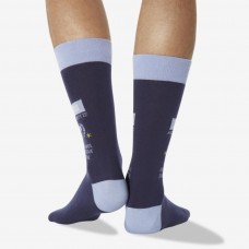 Hot Sox Men's Virgo Zodiac Crew Socks 1 Pair, Navy, Men's 6-12 Shoe