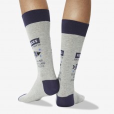 Hot Sox Men's Pisces Zodiac Crew Socks 1 Pair, Grey Heather, Men's 6-12 Shoe