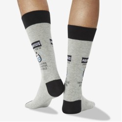 Hot Sox Men's Aquarius Zodiac Crew Socks 1 Pair, Grey Heather, Men's 6-12 Shoe Hot Sox Men's Aquarius Zodiac Crew Socks 1 Pair, Grey Heather, Men's 6-12 Shoe