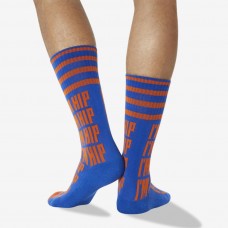 Hot Sox Men's I'M Hip Sport Crew Socks 1 Pair, Blue, Men's 6-12 Shoe