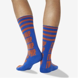 Hot Sox Men's I'M Hip Sport Crew Socks 1 Pair, Blue, Men's 6-12 Shoe Hot Sox Men's I'M Hip Sport Crew Socks 1 Pair, Blue, Men's 6-12 Shoe