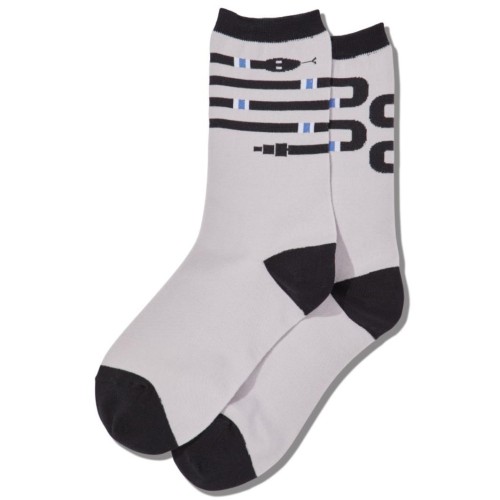 Hot Sox Women's Snake Coil Crew Socks 1 Pair, Royal, Women's 4-10 Shoe