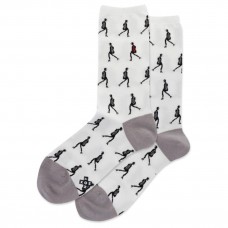 Hot Sox Women's Runway Models Crew Socks 1 Pair, Light Grey, Women's 4-10 Shoe