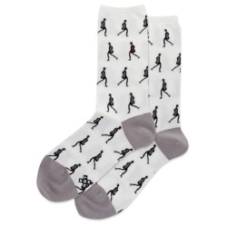 Hot Sox Women's Runway Models Crew Socks 1 Pair, Light Grey, Women's 4-10 Shoe Hot Sox Women's Runway Models Crew Socks 1 Pair, Light Grey, Women's 4-10 Shoe
