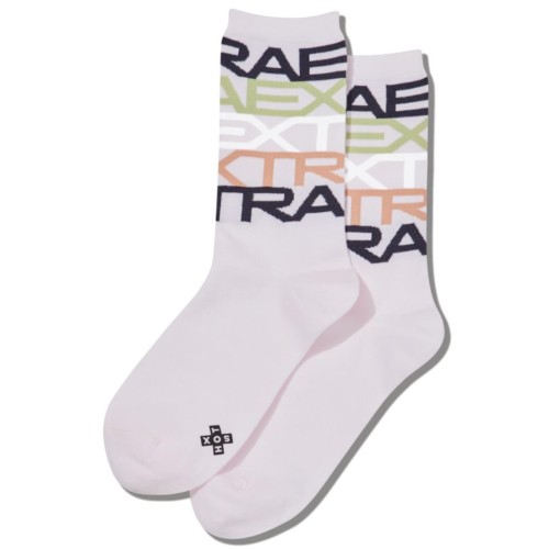 Hot Sox Women's Extra Stacked Crew Socks 1 Pair, Pink, Women's 4-10 Shoe