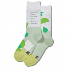 Hot Sox Women's Mojito Crew Socks 1 Pair, Lime Green, Women's 4-10 Shoe