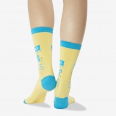 Hot Sox Women's Aries Zodiac Crew Socks 1 Pair, Mustard Yellow, Women's 4-10 Shoe